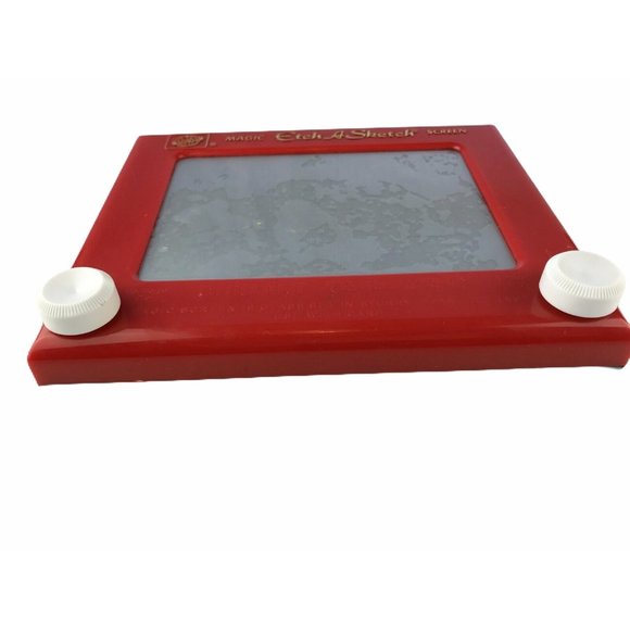 Etch-a-Sketch Vintage Retro Toy Red / Gray White - Picture 2 of 7